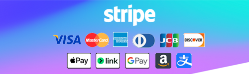 STRIPE (クレジットカード、Amazon・Google・Apple Pay、Link など)