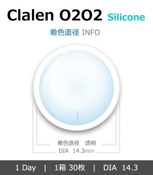 [乱視用/透明] クラレン O2O2 シリコン ワンデー  (1箱30枚)4
