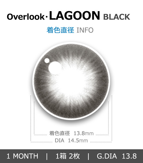 【1ヶ月/ブラック】 トリカ ラグーン (1箱2枚)4