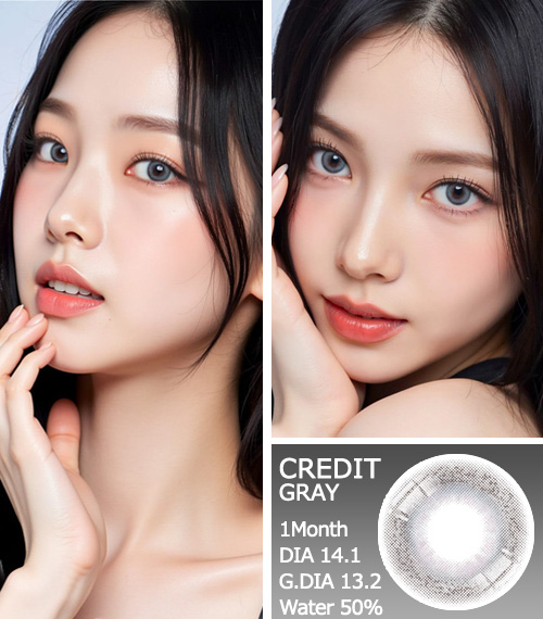 [1 Month/グレー] クレジット (1箱 2枚)3