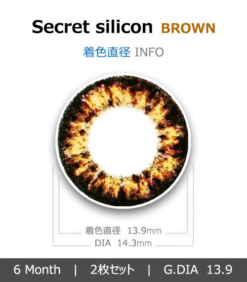 [ブラウン/BROWN] シークレット シリコン4