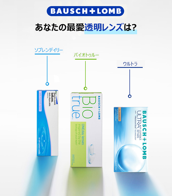 [1 Day/透明] ボシュロム バイオトゥルー (1箱30枚)5
